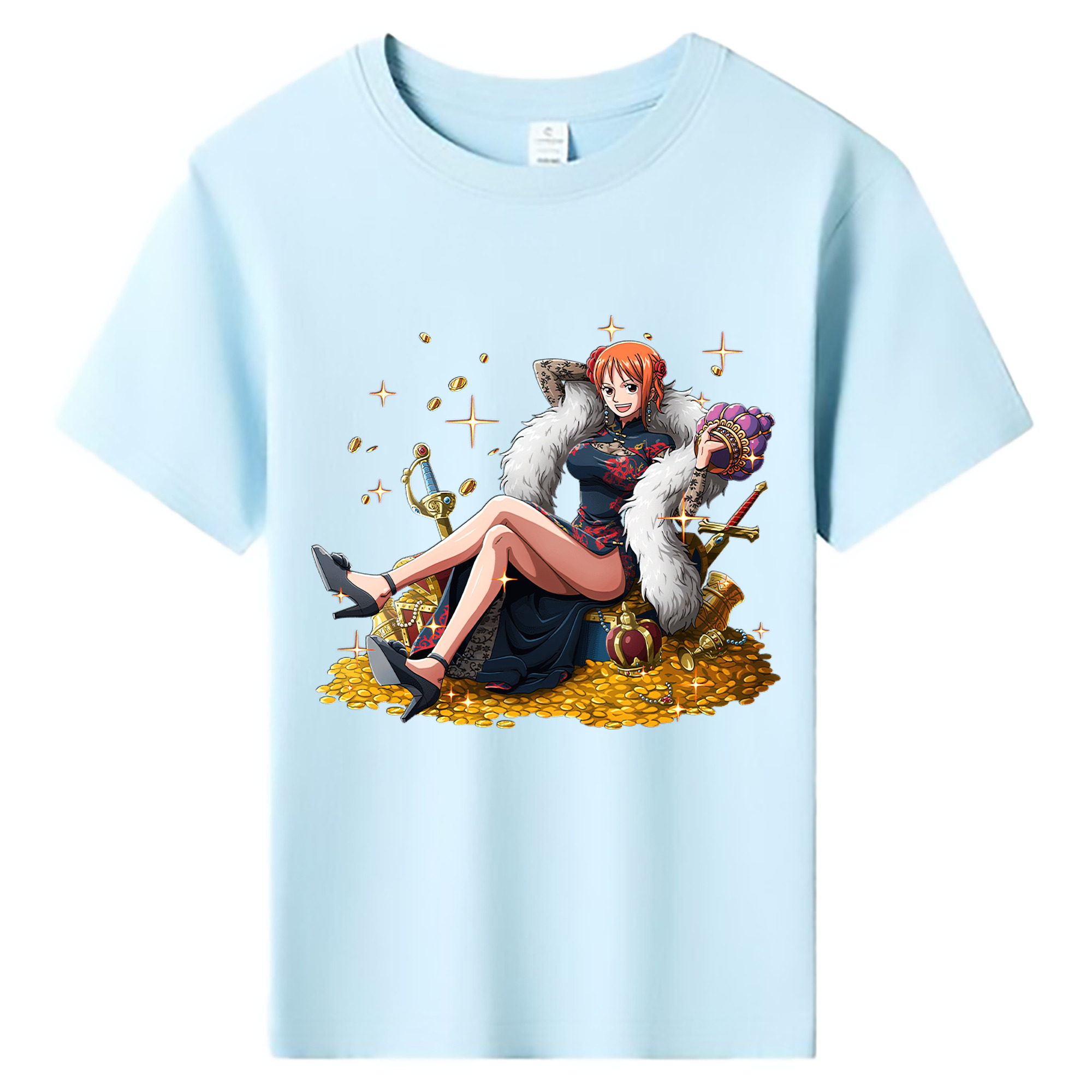ワンピース ナミ ONE PIECE Nami 綿100％キッズTシャツ（フロントプリント）